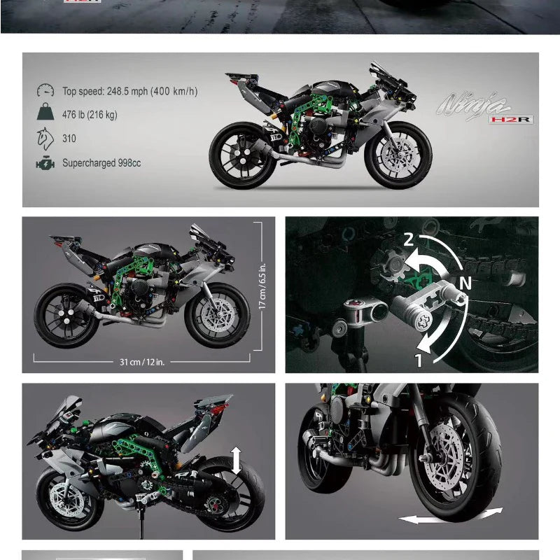 643 db-os Kawasaki Ninja H2R motorkerékpár